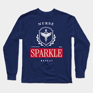 Nurse-Sparkle-Repeat - 4th of July Nurse Long Sleeve T-Shirt